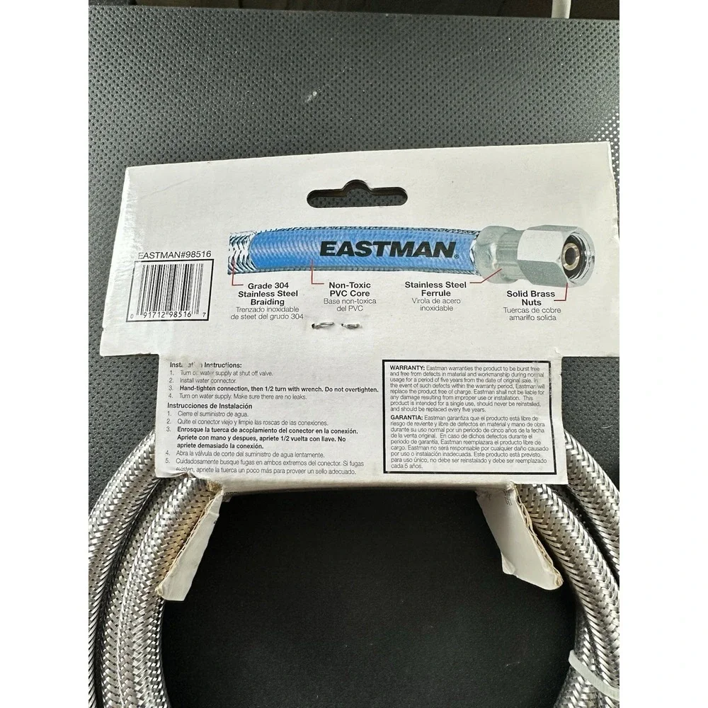New Eastman Ice Maker Connector 5 Foot 1/4